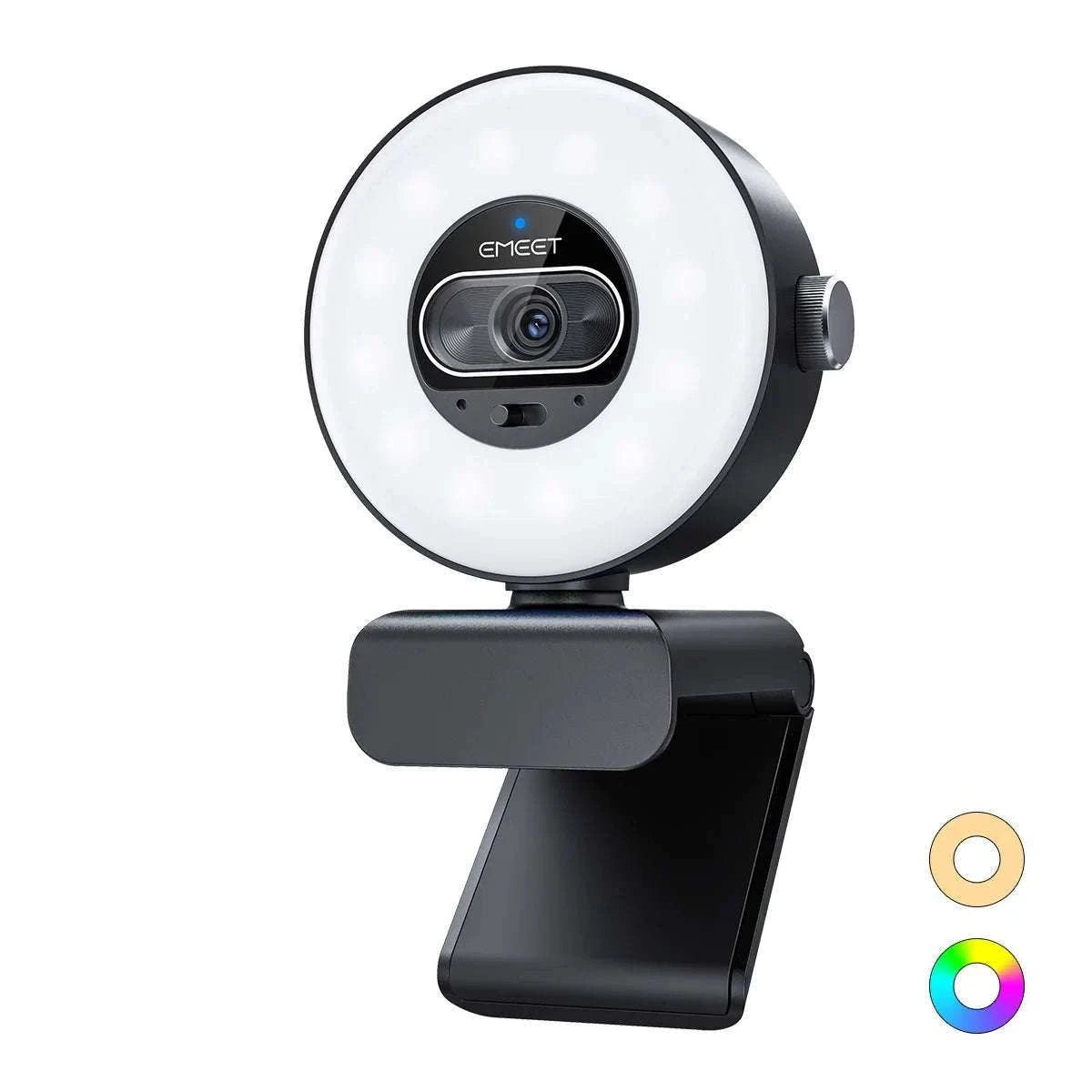 4K Webcam with Ring Light Autofocus 1080P 60FPS USB Camera-S600L 4K Webcam / China Mainland
