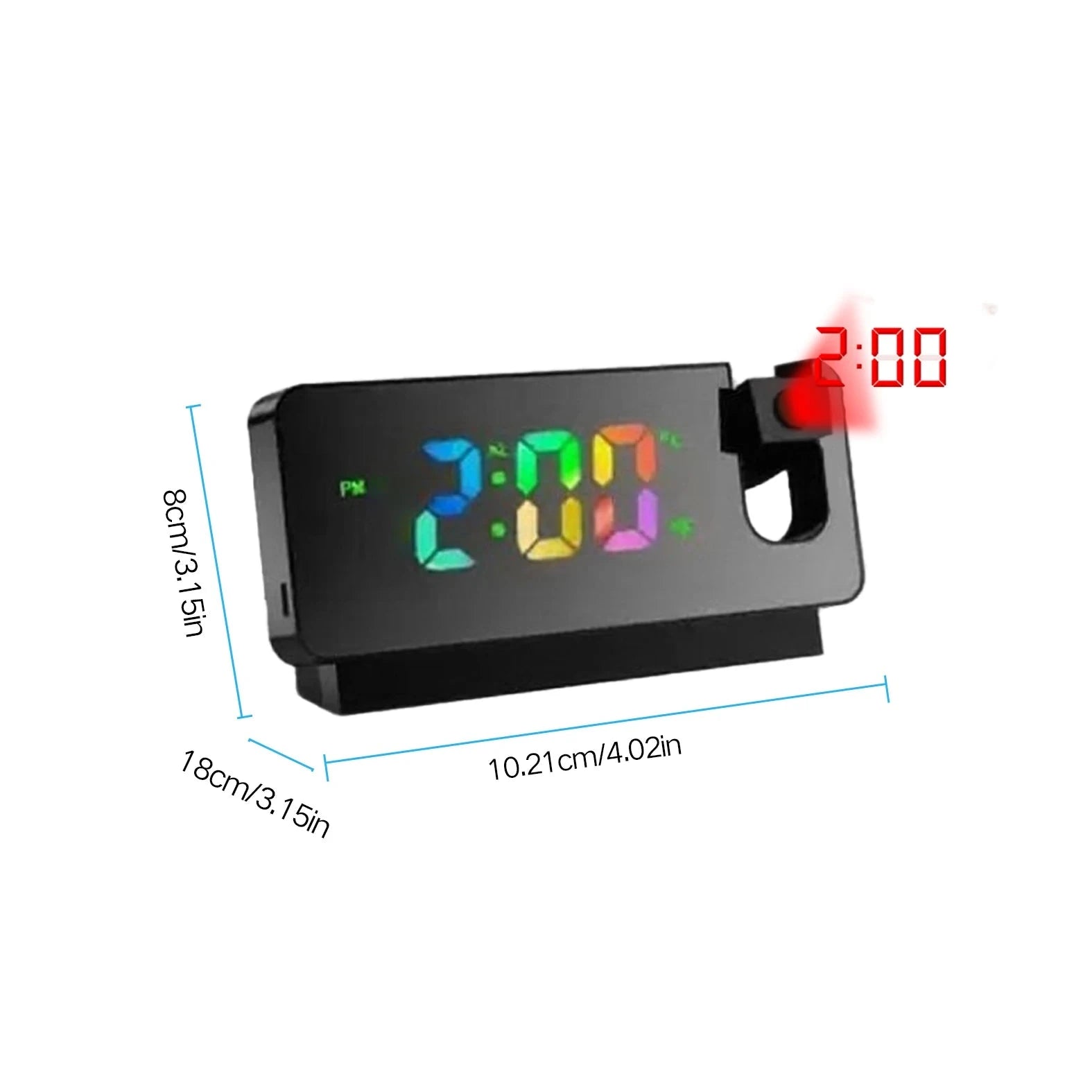4K WiFi Alarm Clock Camera with Projection Display-China Mainland