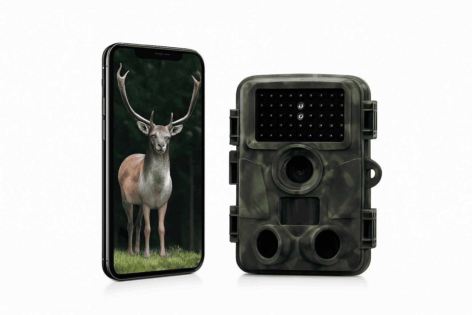 4K WiFi Trail Camera 60MP Motion Activated Night Vision IP66-PR4000W Add 128GB