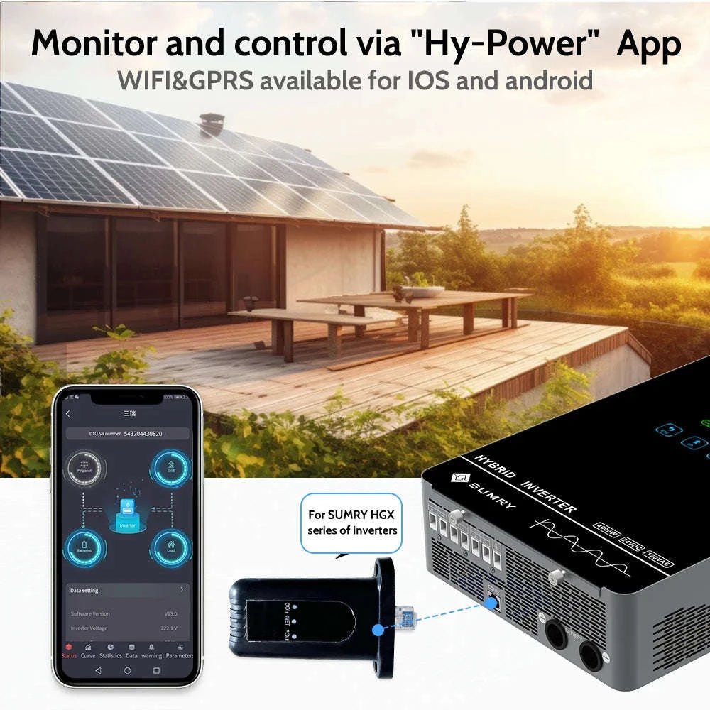 4KW Off Grid Solar Inverter 24V 140A MPPT Pure Sine Wave LCD-4000W 24V / 110-120V / United States