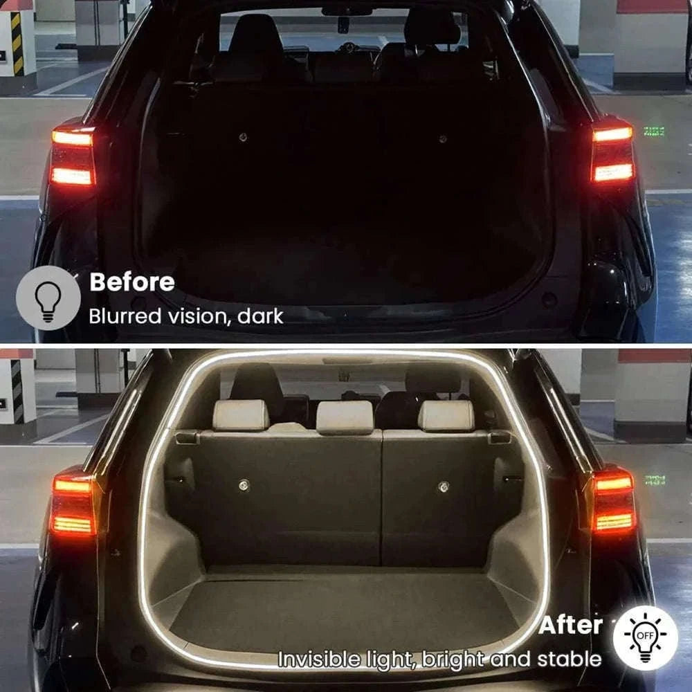 4M Auto Sensor LED Trunk Light Strip for Car Luggage Space-Poland / WHITE