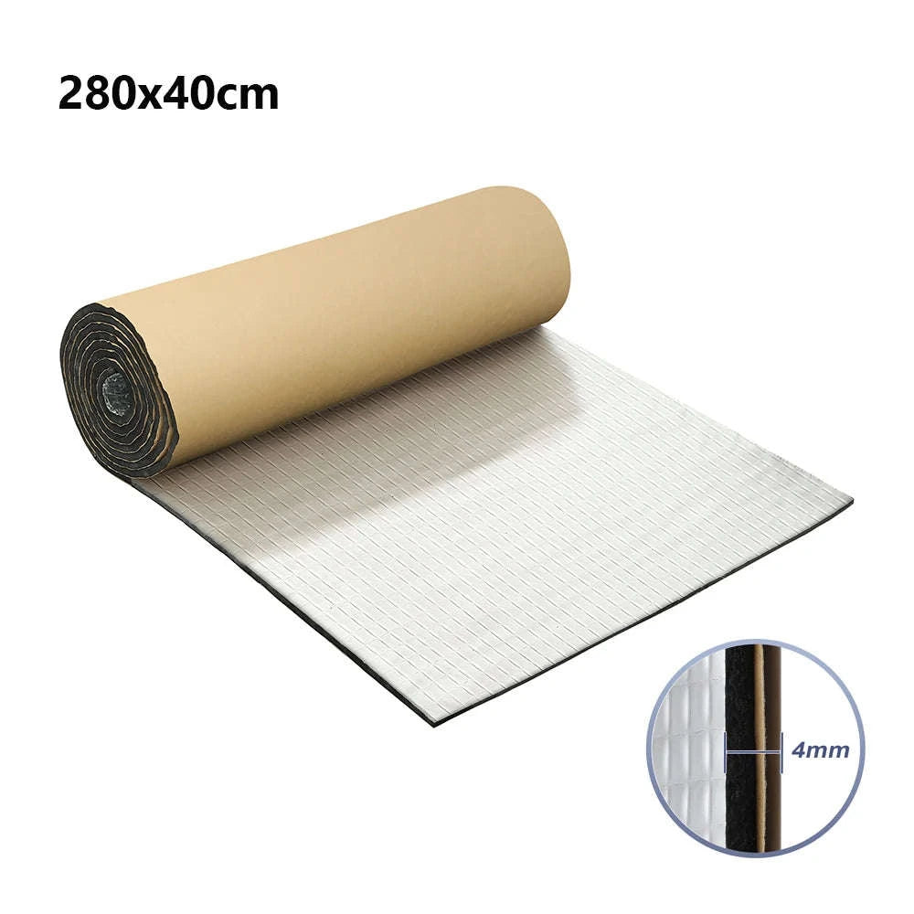 4mm Aluminum Foil Foam Car Heat Damping Pad 18 sqft 40 x 420 cm-5mm 63x100cm6.8sqft