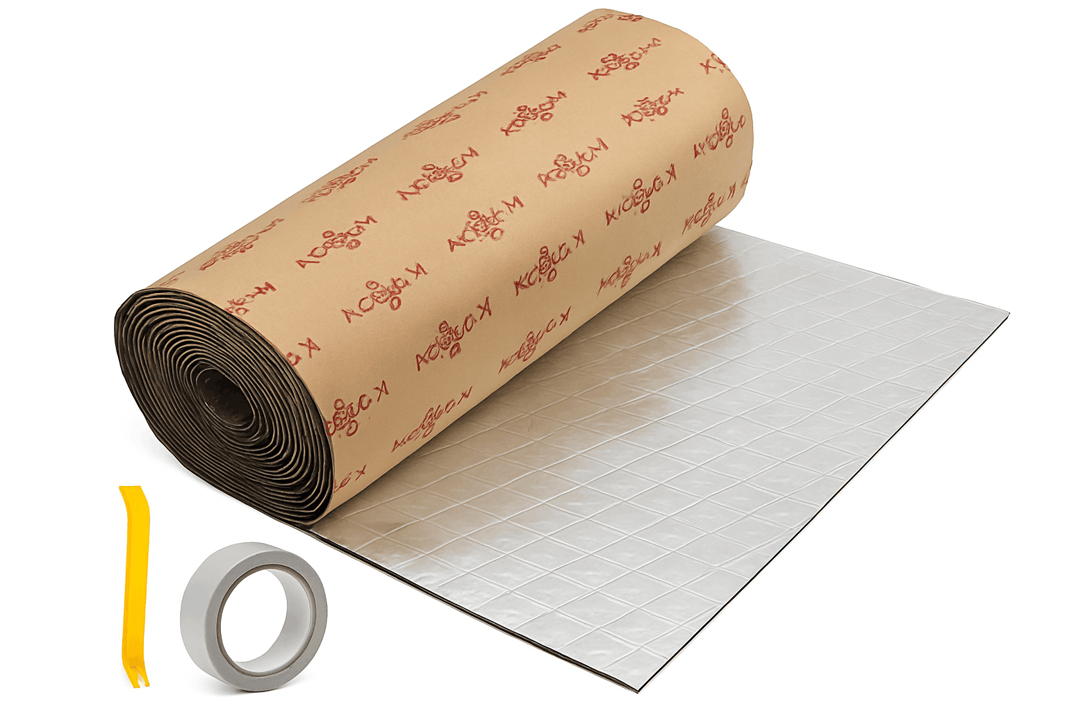 4mm Aluminum Foil Foam Car Heat Damping Pad 18 sqft 40 x 420 cm-5mm 63x100cm6.8sqft