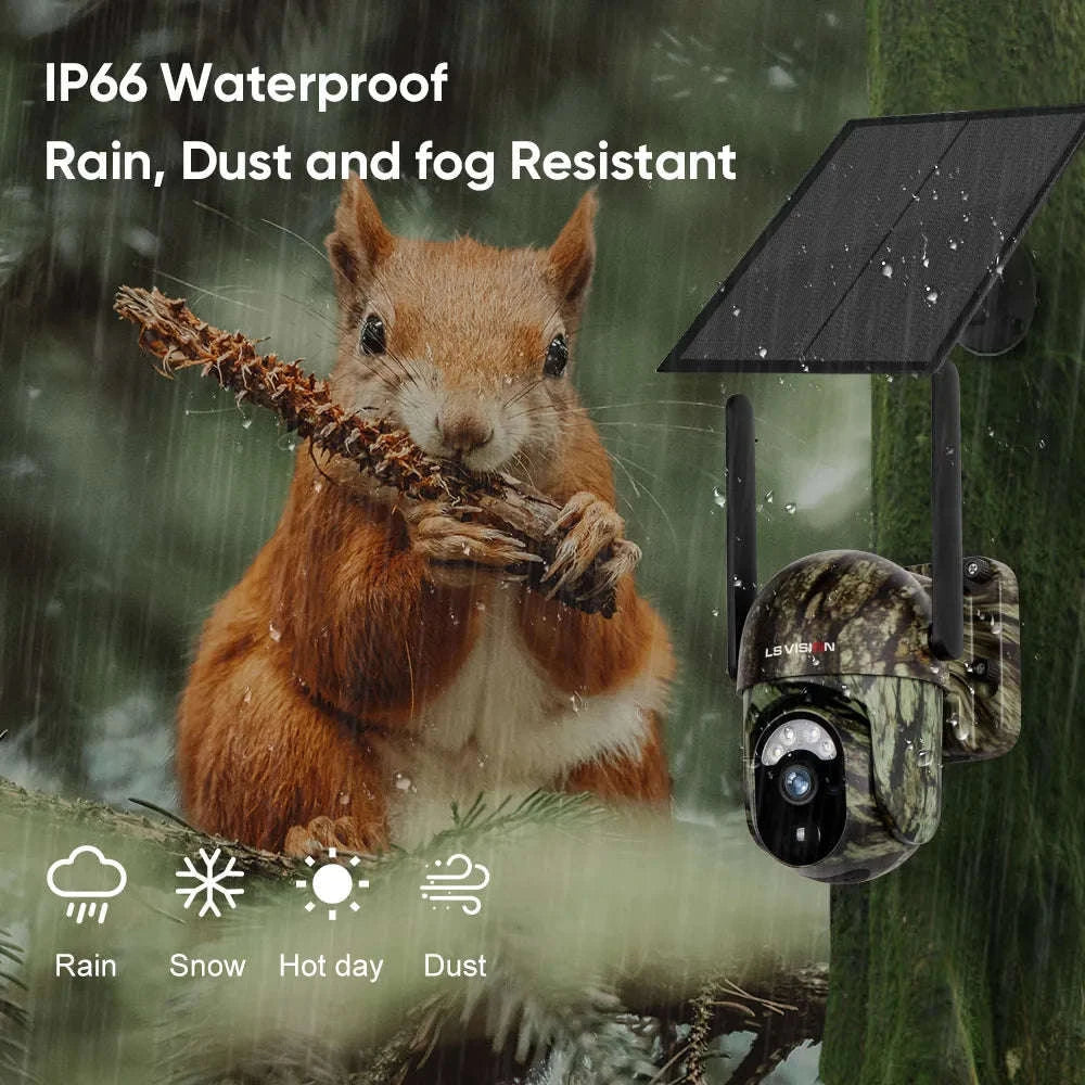 4MP 4G Solar Security Camera with Human and Animal Detection-1PCS / Poland