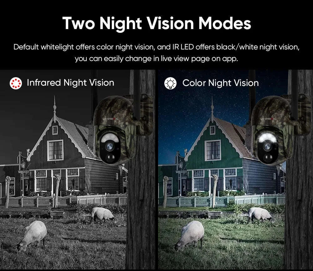 4MP 4G Solar Security Camera with Human and Animal Detection-1PCS / Poland