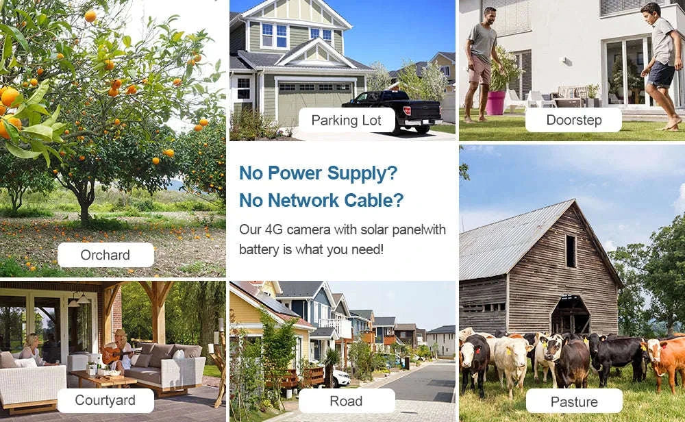 4MP 4G Solar Security Camera with Human and Animal Detection-1PCS / Poland