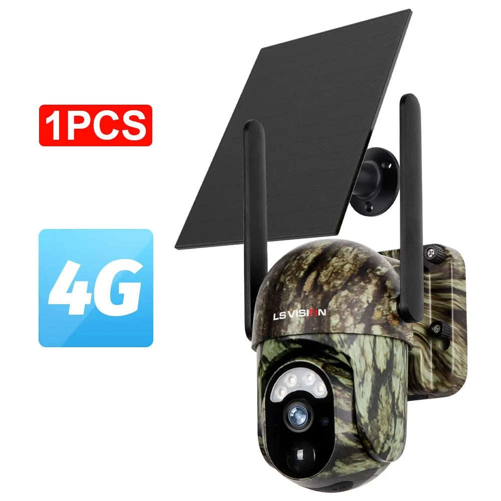 4MP 4G Solar Security Camera with Human and Animal Detection-1PCS / Poland