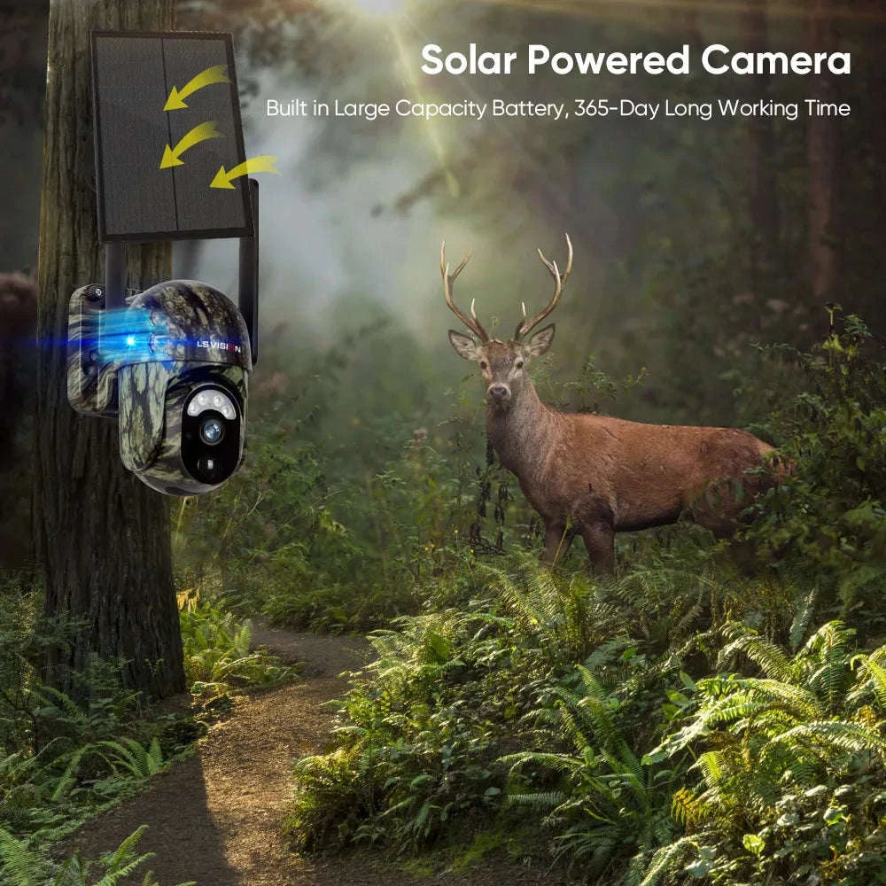 4MP 4G Solar Security Camera with Human and Animal Detection-1PCS / Poland