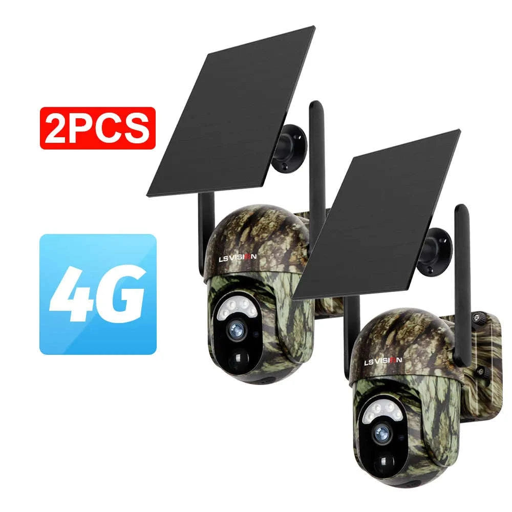 4MP 4G Solar Security Camera with Human and Animal Detection-1PCS / Poland