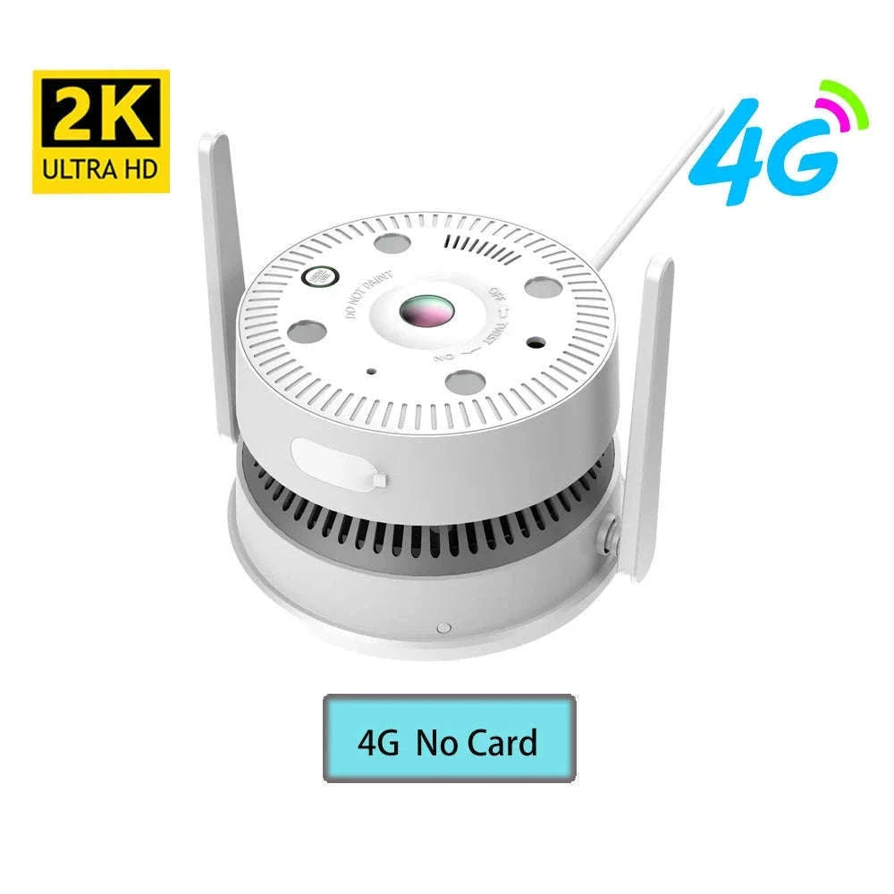 4MP Dual-Light Smoke Detection Security Camera with Two-Way Audio-4MP WIFI POE 64G