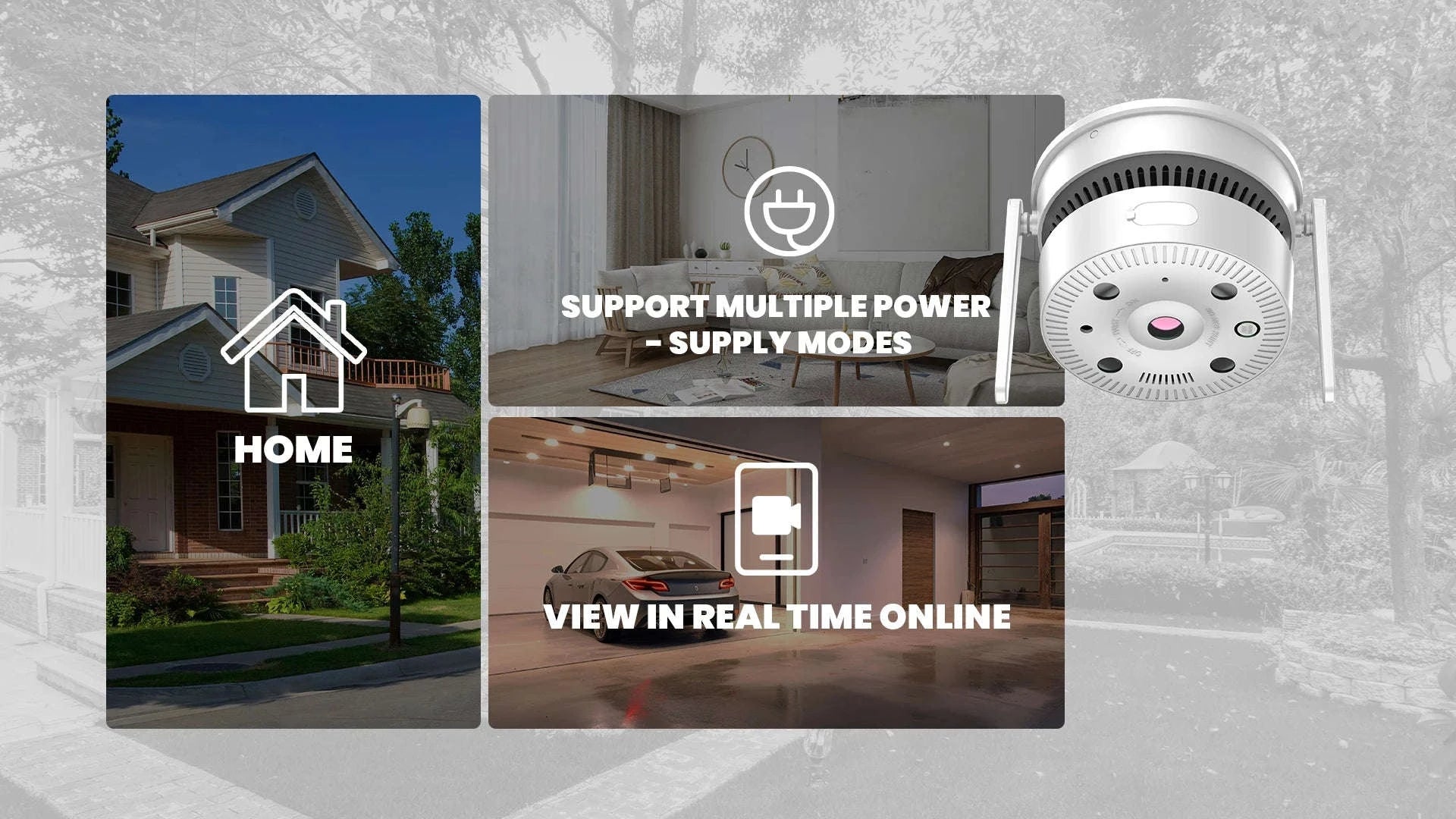 4MP Dual‑Light Two‑Way Audio Smoke Detection Network Camera-4MP WIFI POE 64G