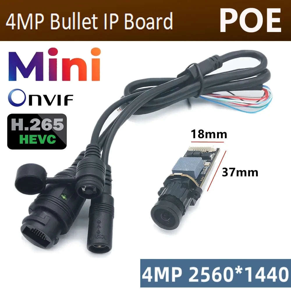 4MP Mini IP Bullet Camera Module for Underwater & Industrial Inspection-POE-Pin hole lens / 6mm
