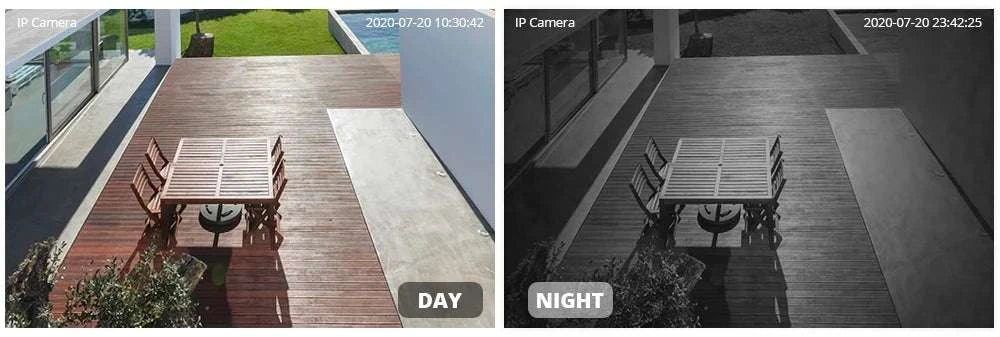 4MP Outdoor WiFi Security Camera with Motion Alerts & Night Vision-4MP Wifi Camera / US plug / 3.6mm