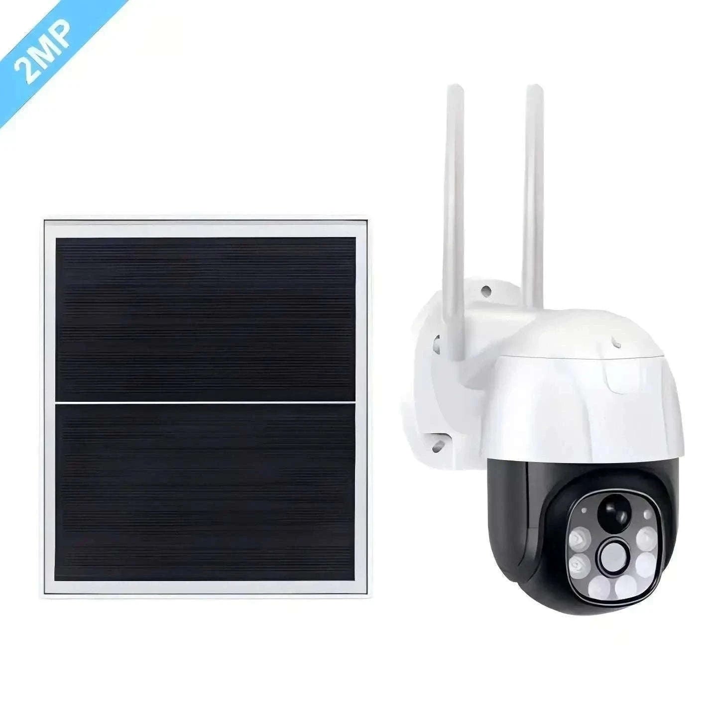 4MP Solar IP Camera for Wireless Outdoor Security-2MP No SD Card