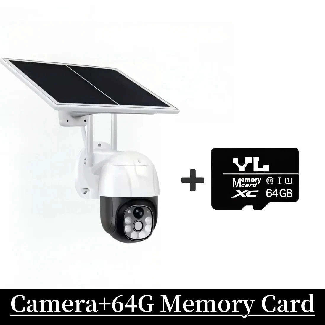 4MP Solar IP Camera for Wireless Outdoor Security-2MP No SD Card