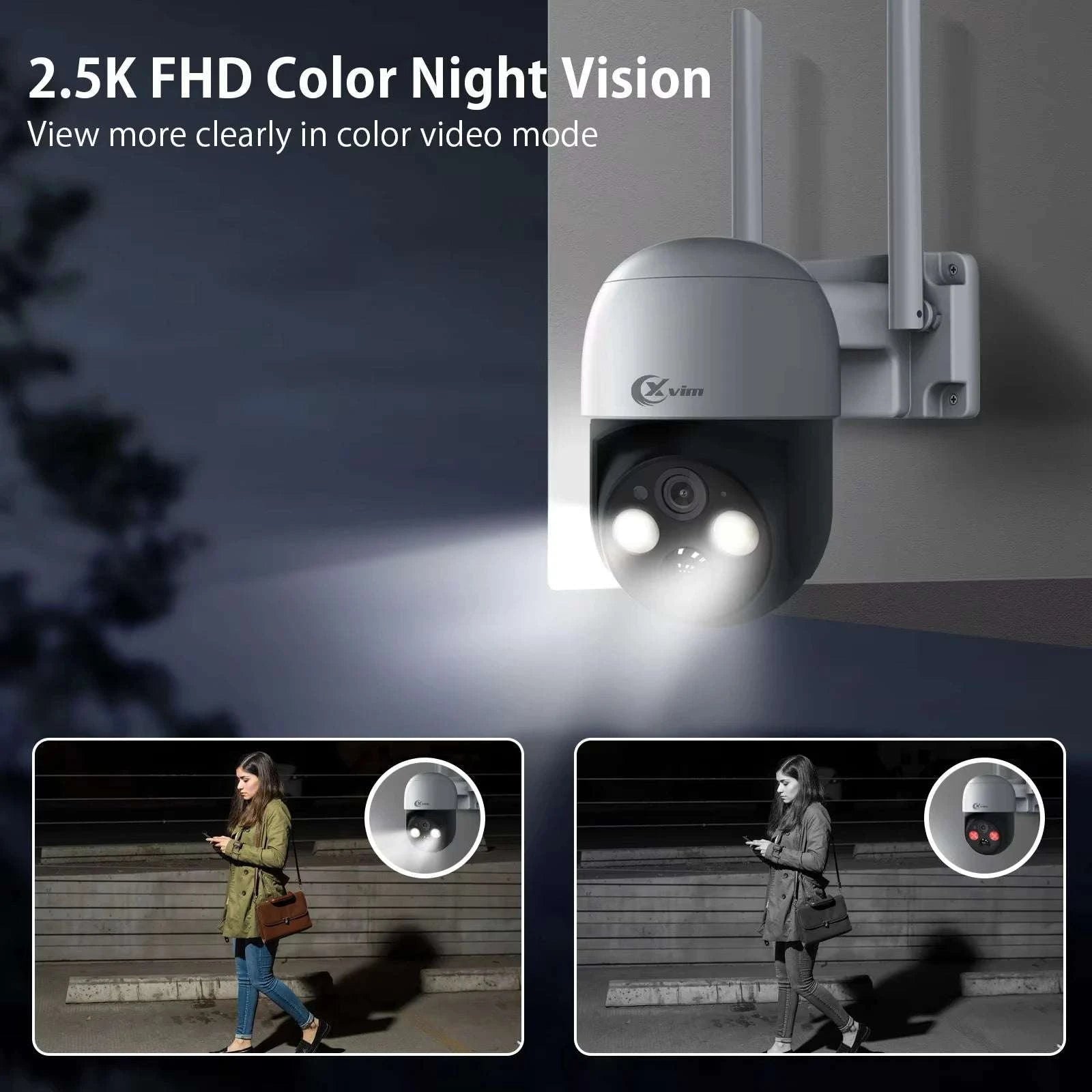 4MP Solar PTZ WiFi Security Camera with 360° View & Audio-4MP NO SD Card