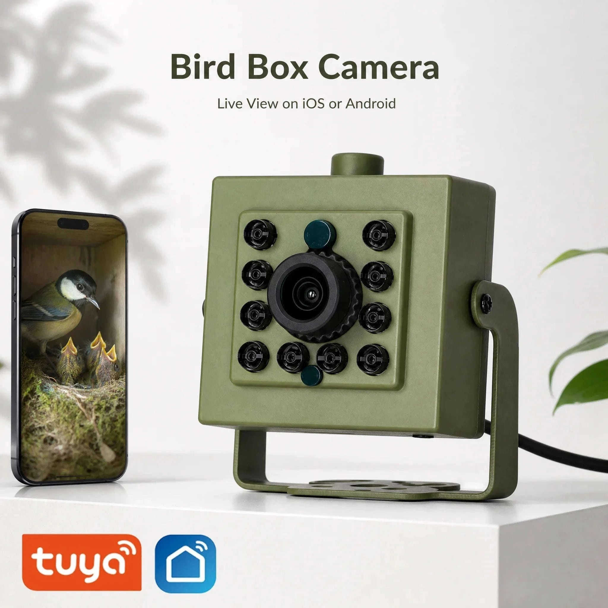 4MP Tuya Smart Bird House Camera with Night Vision-4MP WIFI 5 m line / 1.6mm