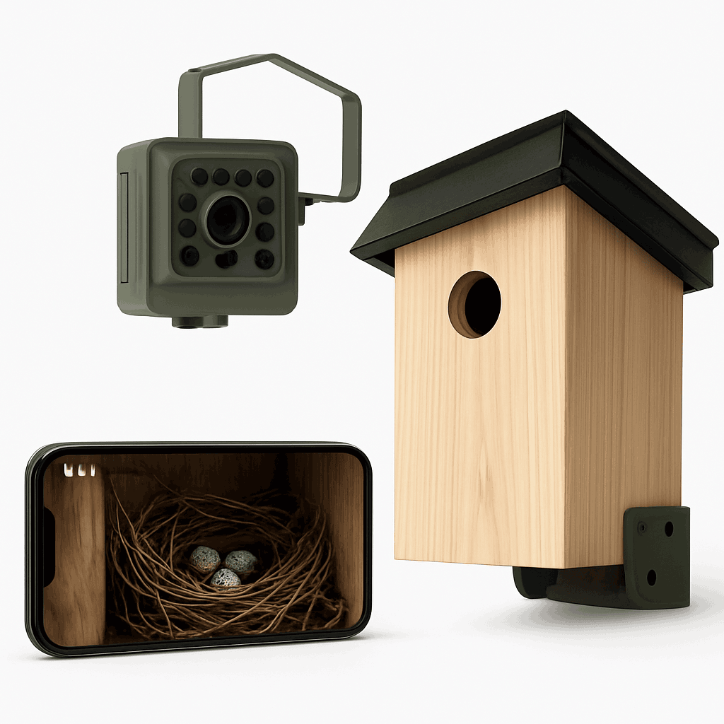 4MP Tuya Smart Bird House Camera with Night Vision-4MP WIFI 5 m line / 1.6mm