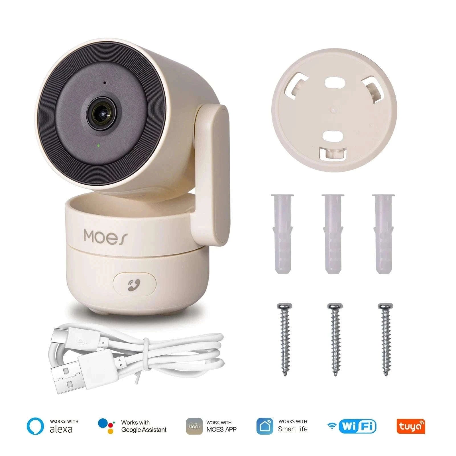 4MP WiFi Indoor Security Camera Pan Tilt Night Vision Motion Detection-Smart Camera 4MP