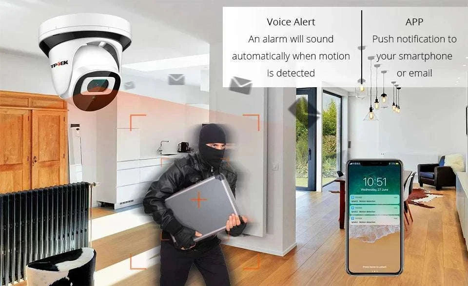 4MP WiFi Indoor Security Camera with Night Vision & Motion Alerts-4MP WiFi Camera / US Plug