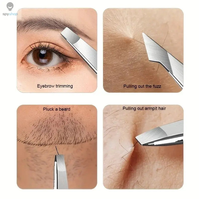 4pcs Set Professional Tweezers Set Perfect For Eyebrow Hair Removal Splinter Very Effortless and Relaxed to Remove Spy-shop.com