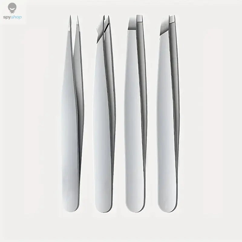 4pcs Set Professional Tweezers Set Perfect For Eyebrow Hair Removal Splinter Very Effortless and Relaxed to Remove Spy-shop.com
