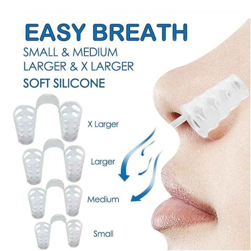 4pcs Anti Snoring Nasal Dilator Set for Easier Night Breathing-United States / Medium / 4PCs