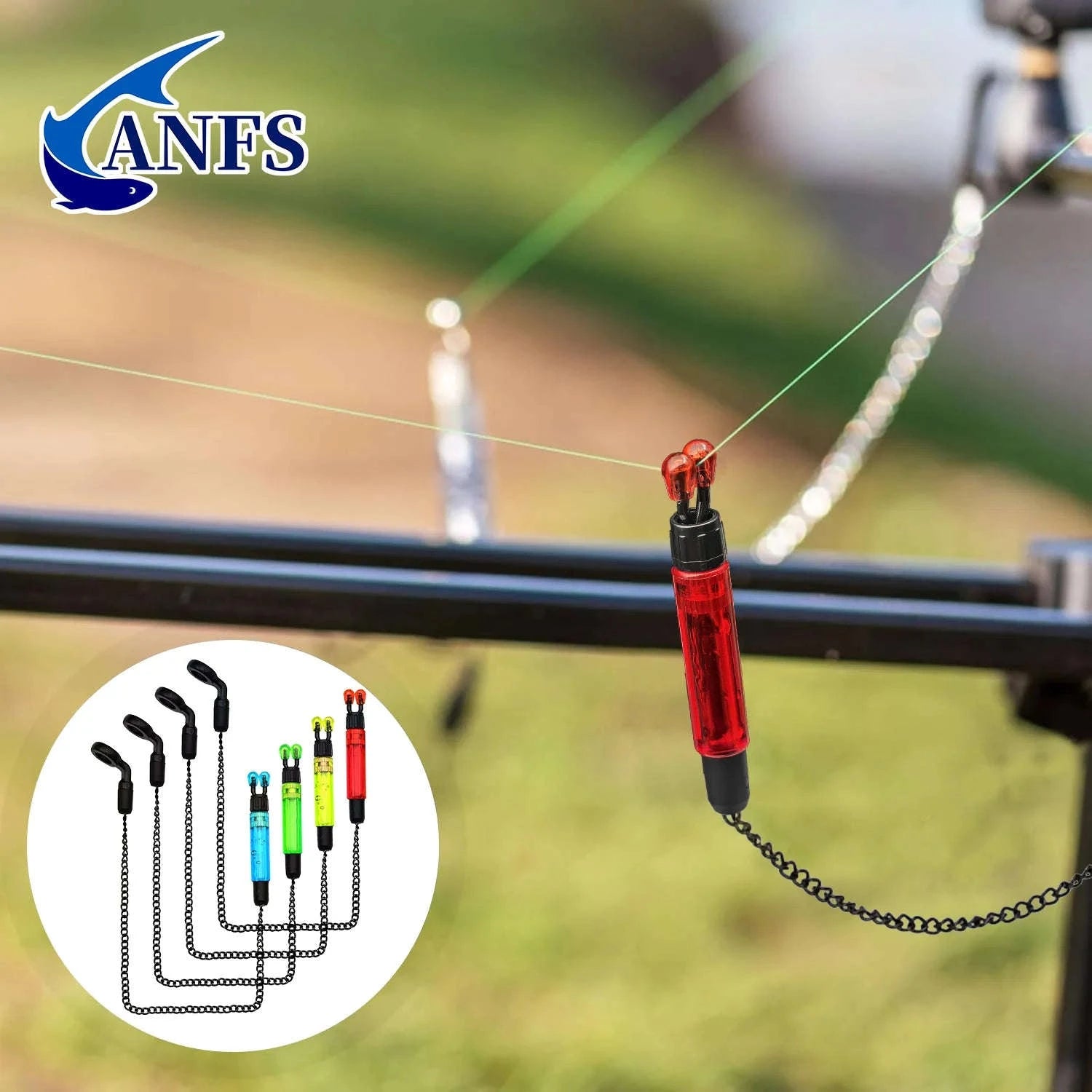 4pcs Carp Fishing Swingers Bobbins Set with Protective Box-FCP-743 / CHINA