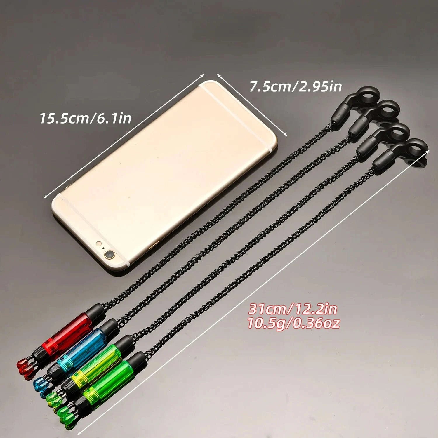 4pcs Carp Fishing Swingers Bobbins Set with Protective Box-FCP-743 / CHINA