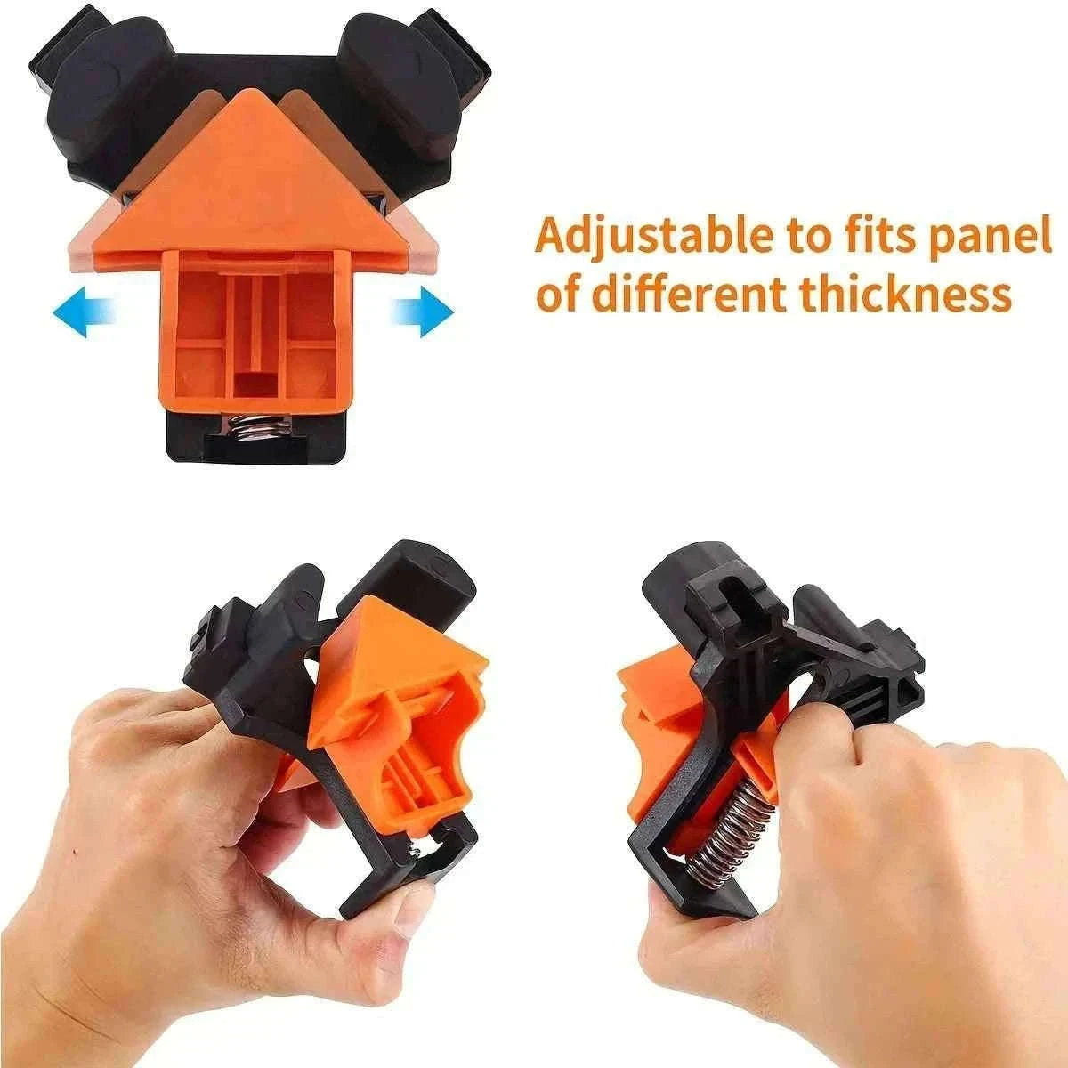 4PCS Right Angle Fixing Clip Adjustable Corner Clamp-4PCS / China Mainland