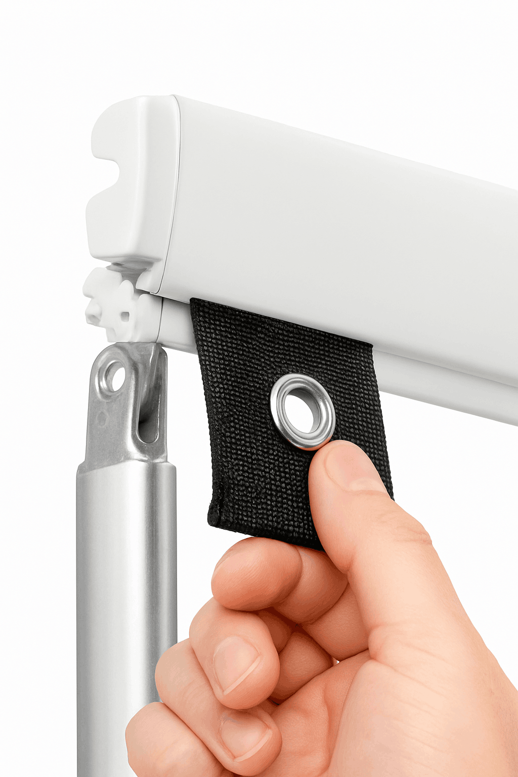 4pcs S-Shaped Camping Awning Hooks Clips with Holes-PC-4 White