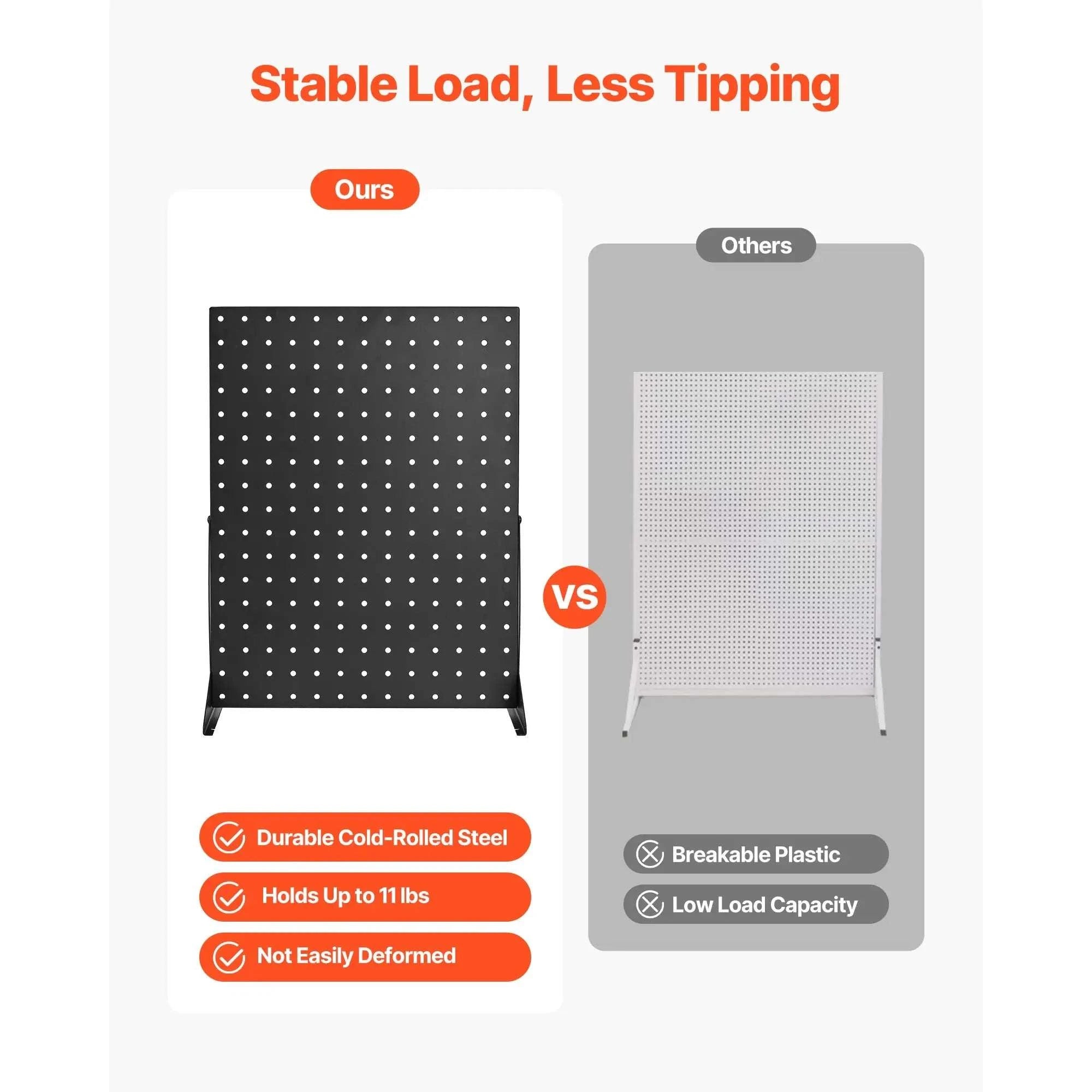 4PCS Tabletop Pegboard Display Stand 17x13in Steel Organizer-4pcs / United States