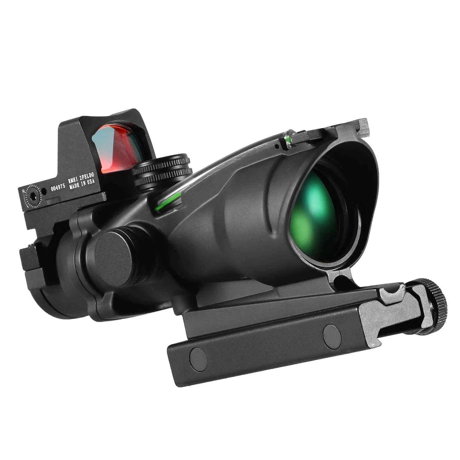 4x32 Dual Red Dot Tactical Scope for 20mm Rail-Green / United States