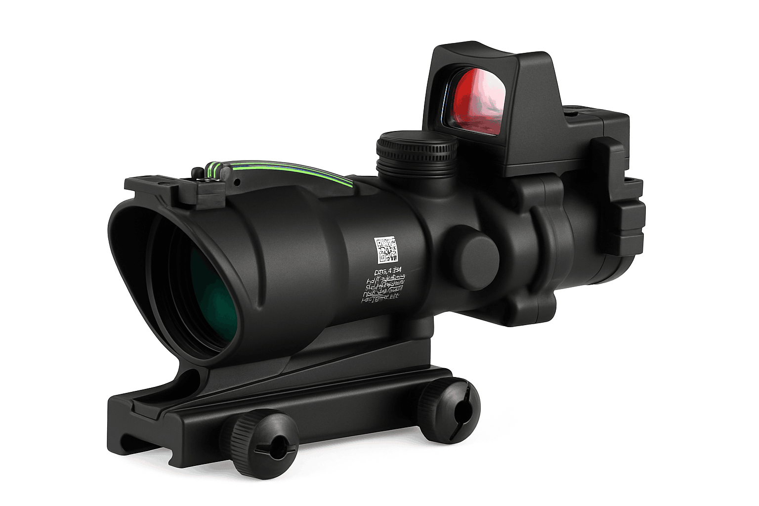 4x32 Dual Red Dot Tactical Scope for 20mm Rail-Green / United States