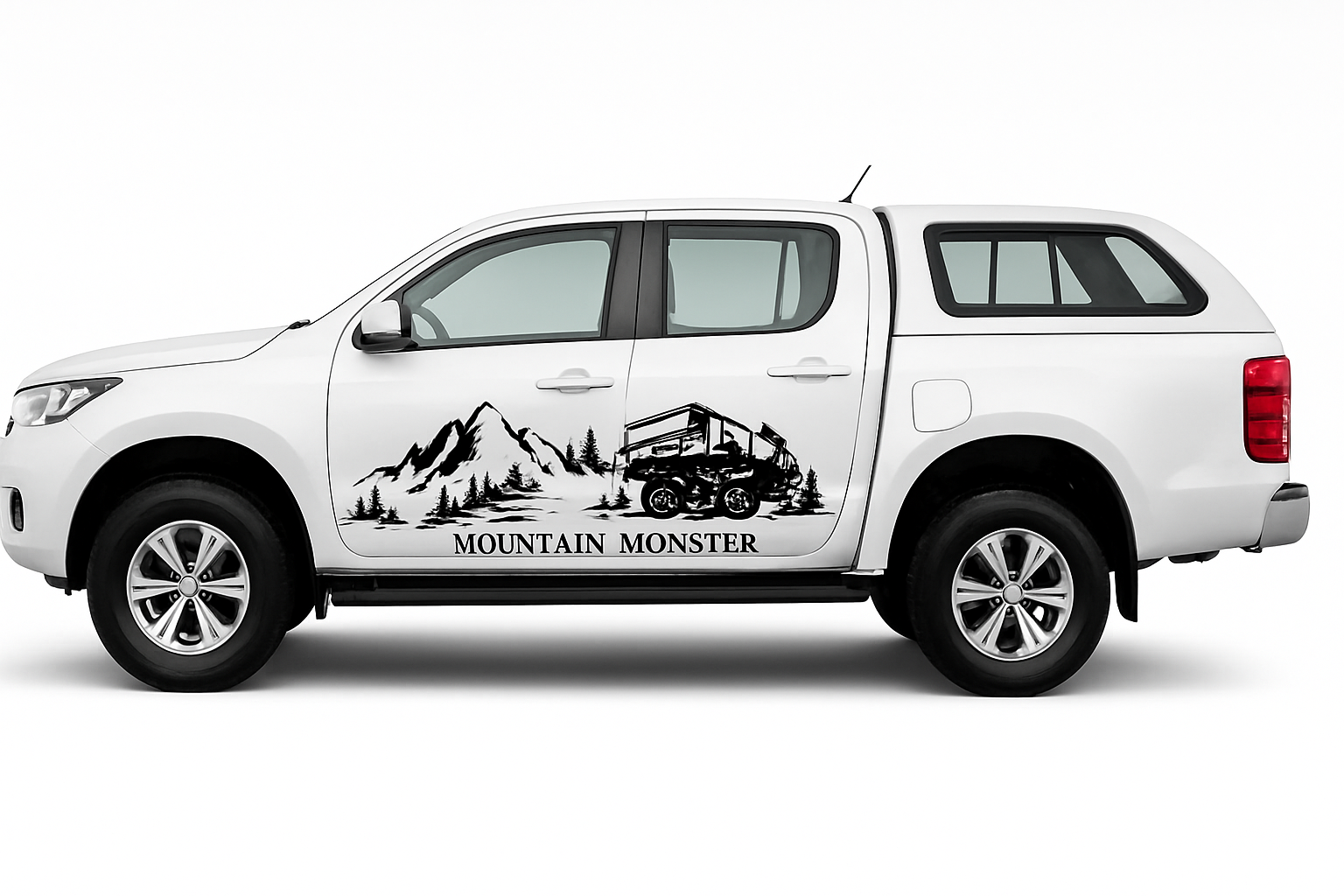 4X4 Off Road Mountain Car Side Sticker