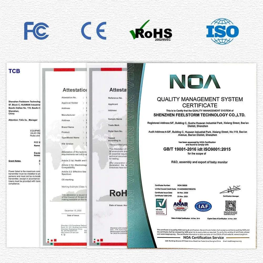 5.0 Inch Video Baby Monitor With Pan Tilt Camera Wireless Two Way Audio Night Vision Security Babysitter VOX Wake Up USB Charge-ABM501-USB