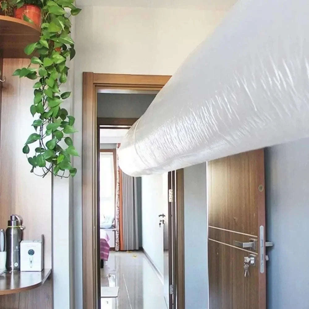 5/10/15/20M Flexible Air Conditioning Extended Bag Duct Bag Summer Cool Transfer Conveyor Air Pipe for AC Blowing Guide-5M