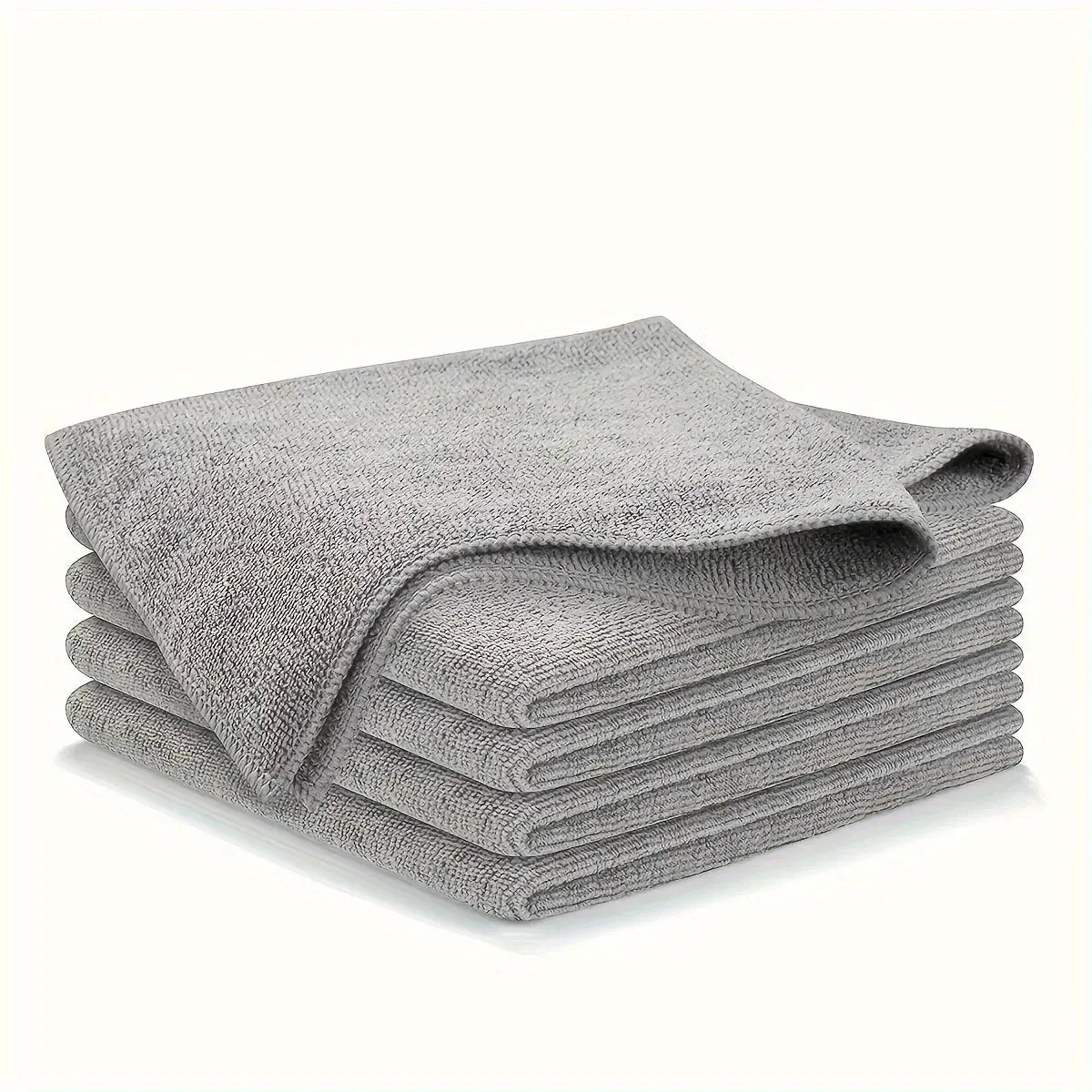 5/10/20pcs Kitchen Towel, Ultra-fine Fiber Light Gray Cleaning Cloth Set, Absorbent, Soft And Stain-removing Cloth Spy-shop.com