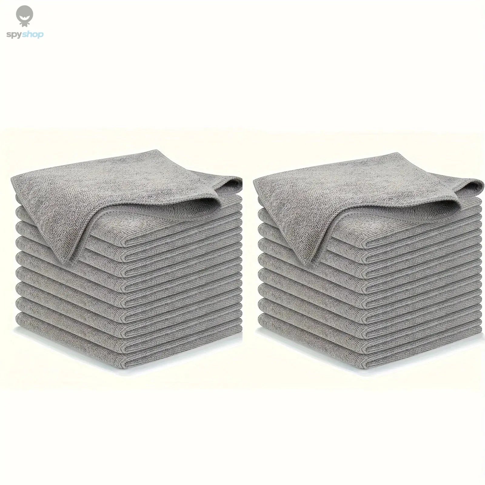 5/10/20pcs Kitchen Towel, Ultra-fine Fiber Light Gray Cleaning Cloth Set, Absorbent, Soft And Stain-removing Cloth Spy-shop.com