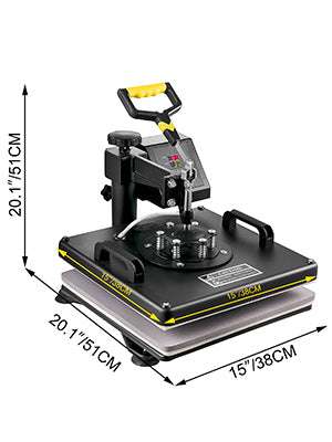 5–8 in 1 Heat Press Machine for T-Shirts, Mugs, Caps & Plates-5 in 1 12x15 Inch / United States