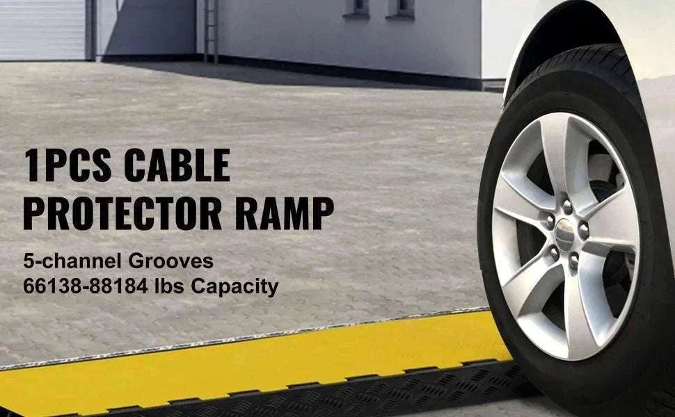 5 Channel Heavy Duty Cable Protector Ramp for Driveway & Traffic-5 Channels / Poland