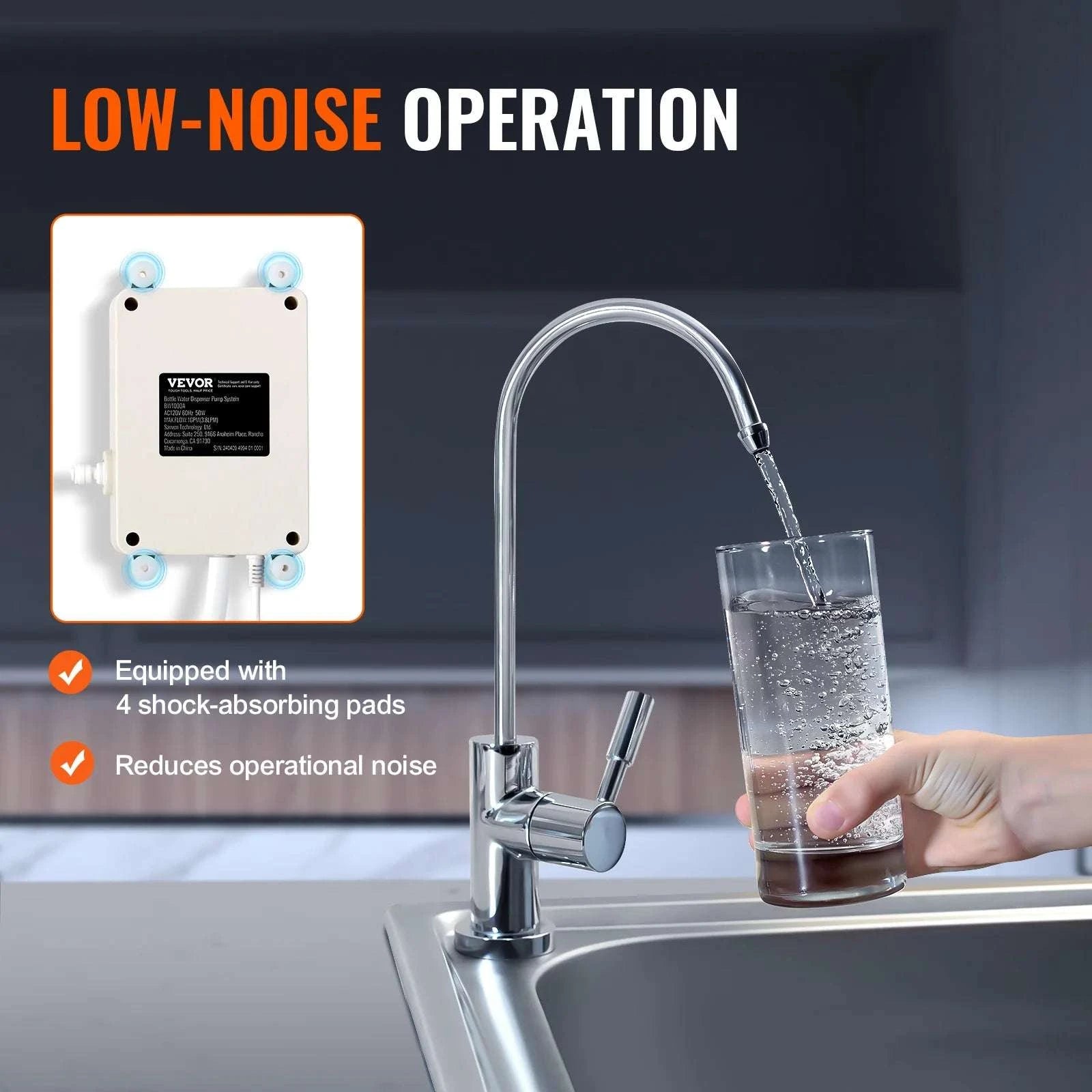 5 Gallon Bottled Water Pump System for Faucet & Appliances-