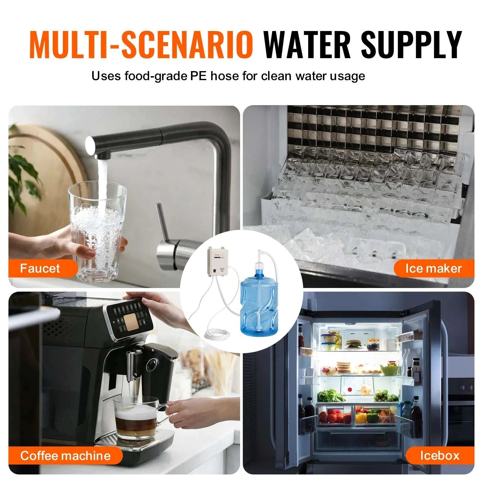 5 Gallon Bottled Water Pump System for Faucet & Appliances-