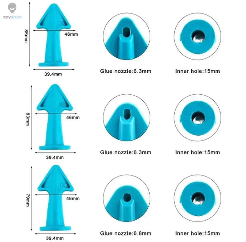 5‑in‑1 Caulking Nozzle Applicator Finishing Tool Kit-Blue