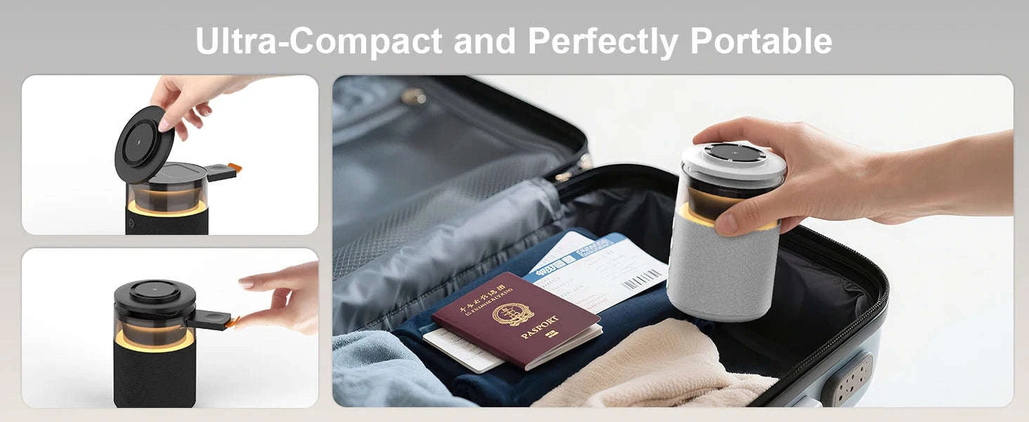 5‑in‑1 Magnetic Wireless Charging Station with Bluetooth Speaker and Night Light-black