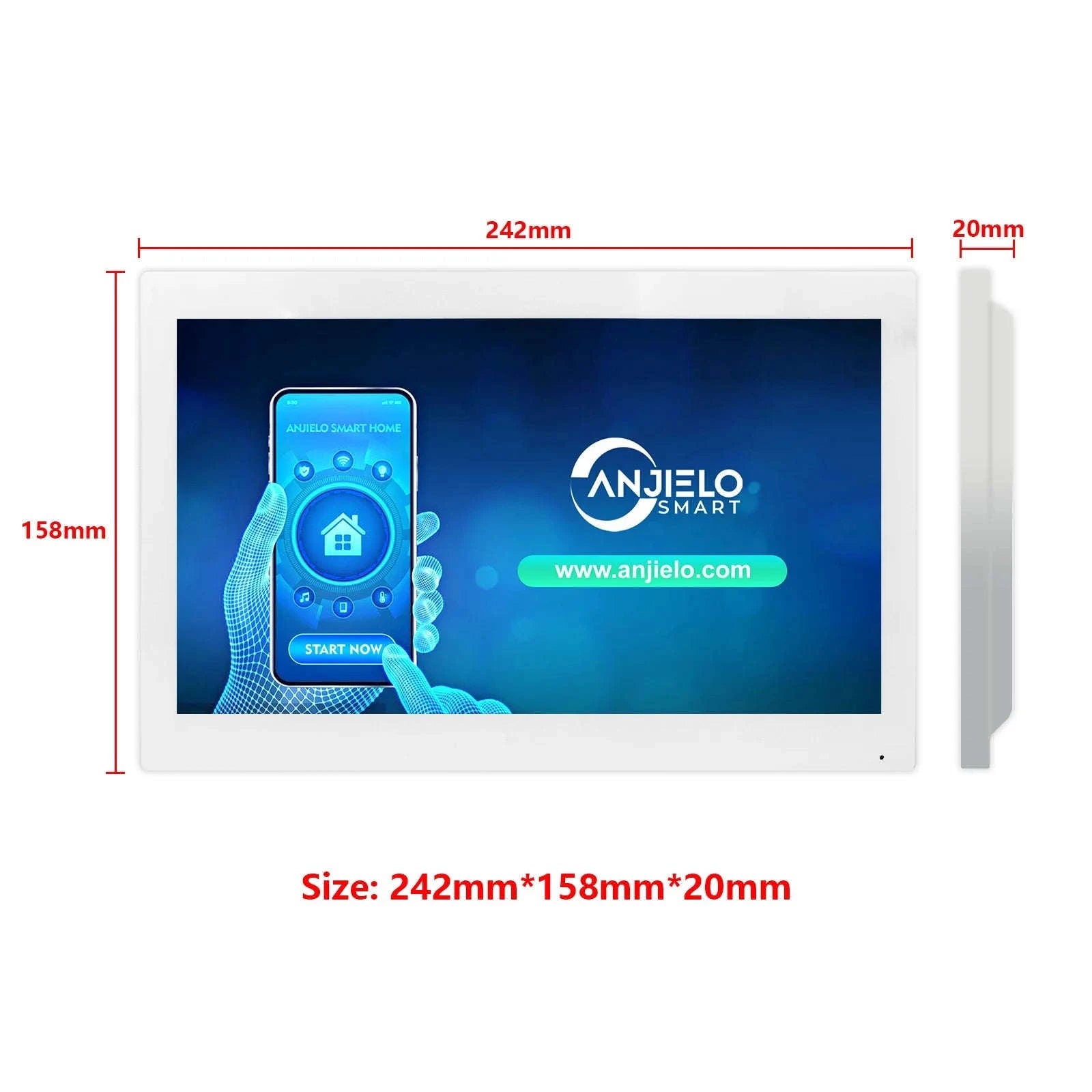 5‑in‑1 Smart Fingerprint Doorbell Video Intercom System-W1D-1M7inchW-32G