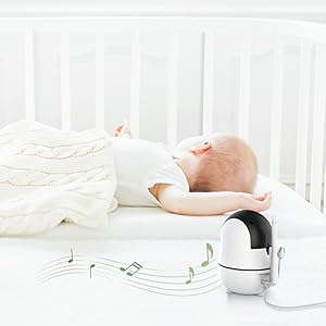 5 Inch HD Video Baby Monitor with 4X Zoom-UK Plug