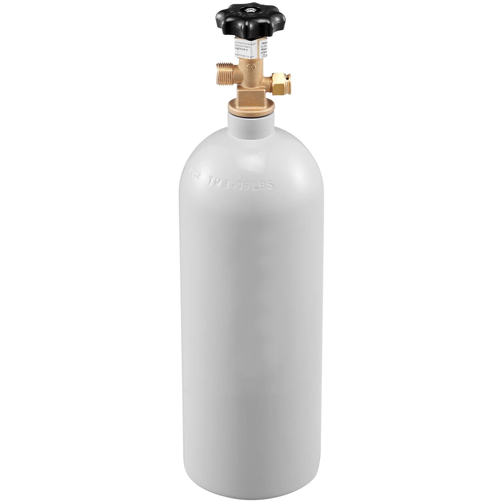 5 lb Aluminum CO2 Cylinder with CGA320 Valve and Gray Coating-Canada