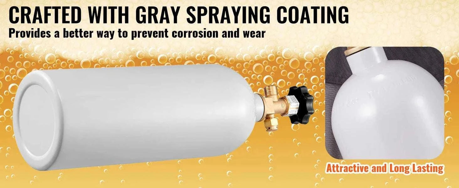 5 lb CO2 Tank Aluminum Cylinder with CGA320 Valve-Mexico