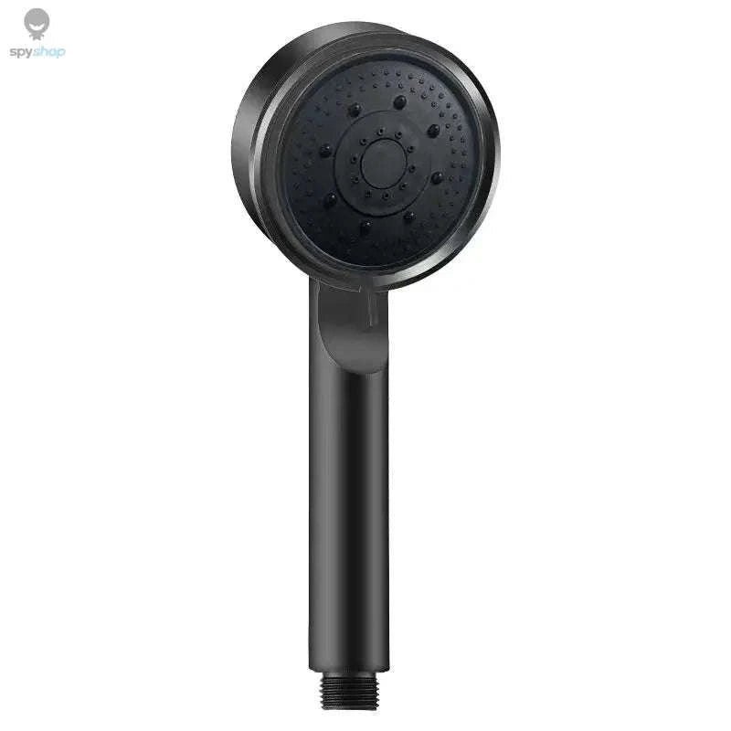 5-Mode Pressure Boost Shower Head – Adjustable Massage Spray-black / 3.54in